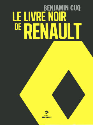 cover image of Le livre noir de Renault